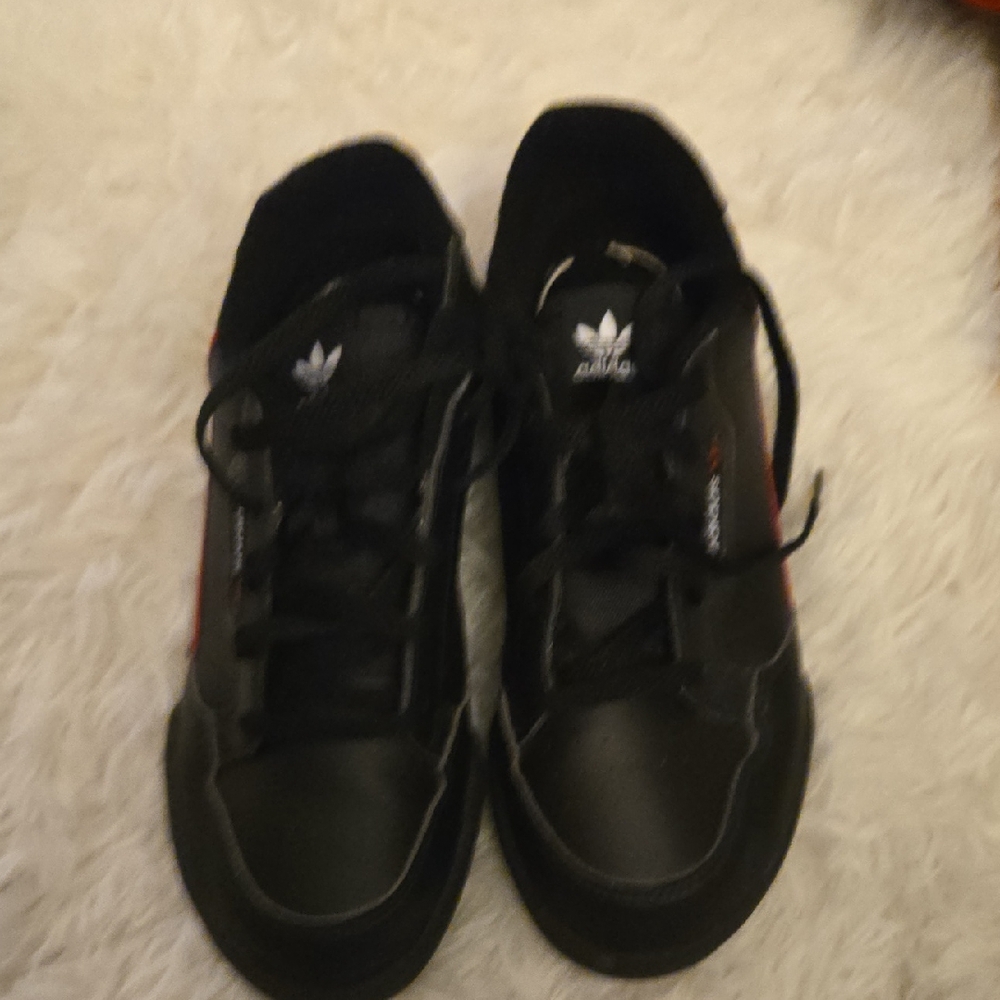 Adidas Continental 80 Low Black ScarletBlack and Red Casual Sneakers